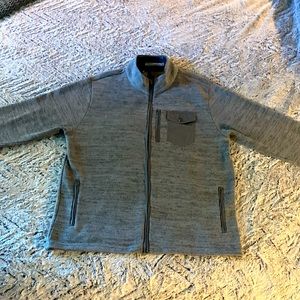 Criquet Fleece Men's XL Grey Zipper Casual Cotton jacket